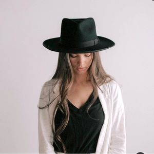 Gigi Pip - Monroe Rancher Felt Fedora Hat - Size 57 (S/M)